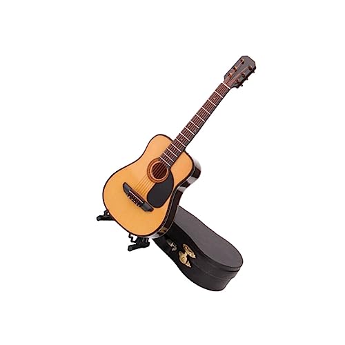 Yardwe 1 Stück Mini-Gitarrenmodell musikinstrumente Musical Instruments Geschenkeidee Dekorationen Modellgitarre Kupfer plastikenten plasure wohnaccessoires Ornaments Mini-Gitarren- von Yardwe
