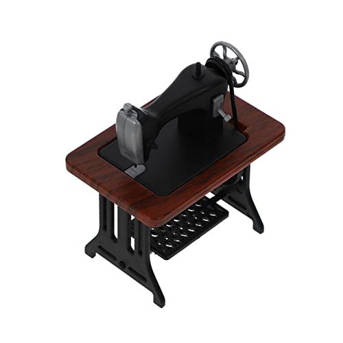 Yardwe 1 Stück Mini-Nähmaschine für kinderspielzeug spielzeuge für Modellbau Nähmaschine mini Miniaturnähmaschine Nähen DIY-Use-Modell -Mini-Möbel Abs rot von Yardwe
