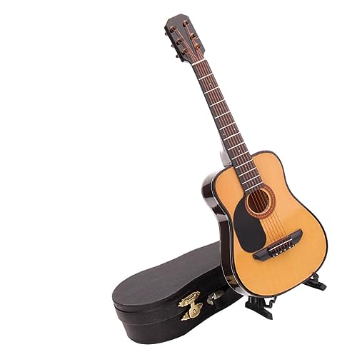 Yardwe 1 Stück Mini-gitarrenmodell Mini-Gitarren- Hölzern von Yardwe