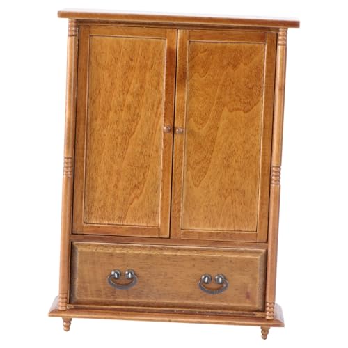 Yardwe 1 Stück Mini-möbelzubehör Auto Dekoration Bausätze Kühler Miniatur Kleiderschrank Mini-möbelmodell Mini-Retro-kleiderschrank Garderobenschmuck Hölzern Brown Yardwe 1 Stück Mini-möbelzubehör Auto Dekoration Bausätze Kühler Miniatur Kleiderschrank Mini-möbelmodell Mini-Retro-kleiderschrank Garderobenschmuck Hölzern Brown von Yardwe