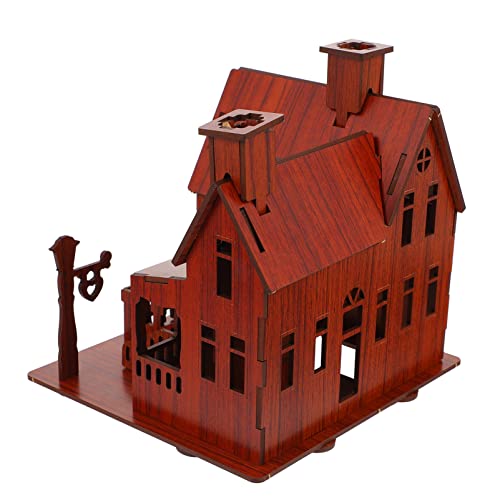 Yardwe 1 Stück Montieren Sie EIN Hausmodell DIY Puzzlespielzeug Zusammenbauen Hausmodell-Puzzle Villa Modell DIY -Montage - Holz Brown Yardwe 1 Stück Montieren Sie EIN Hausmodell DIY Puzzlespielzeug Zusammenbauen Hausmodell-Puzzle Villa Modell DIY -Montage - Holz Brown von Yardwe