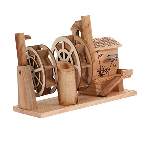 Yardwe 1 Stück Musik Waterwheel - Musikalisches Desktop-Dekoration Bürokunst mechanisches Puzzle- Wasserrad- Heimdekoration Wasserrad-Modell hölzern Yardwe 1 Stück Musik Waterwheel - Musikalisches Desktop-Dekoration Bürokunst mechanisches Puzzle- Wasserrad- Heimdekoration Wasserrad-Modell hölzern von Yardwe