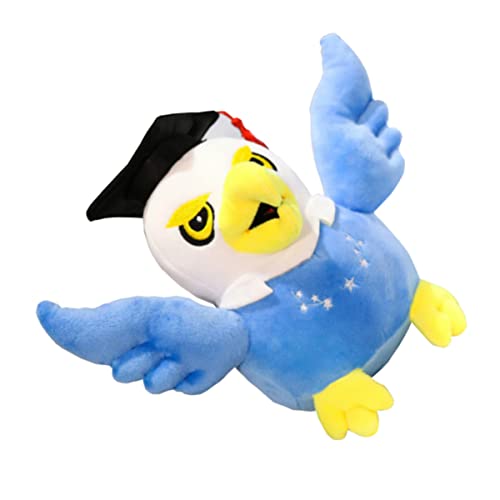 Yardwe 1 Stück Plüschpuppe Für Den Abschluss Abschluss-plüschtier Kuscheltier Abschlussgeschenk Puppe Abschluss Plüschpuppe Abschlusspuppe Adler Puppe Pp Baumwolle Blue von Yardwe