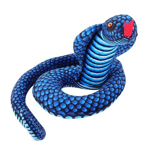 Yardwe 1 Stück -Puppe Plüschschlange Falsche Schlange Halloween-Schlange Schlange Plüschtier Blau Pp Baumwolle Yardwe 1 Stück -Puppe Plüschschlange Falsche Schlange Halloween-Schlange Schlange Plüschtier Blau Pp Baumwolle von Yardwe