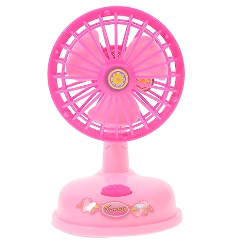 Yardwe 1 Stück Simulationsspielzeug für kinderspielzeug Pinker kinderknallzeug -Mini-Elektroventilator- Spielhausgerätemodell Plastik Rosa von Yardwe