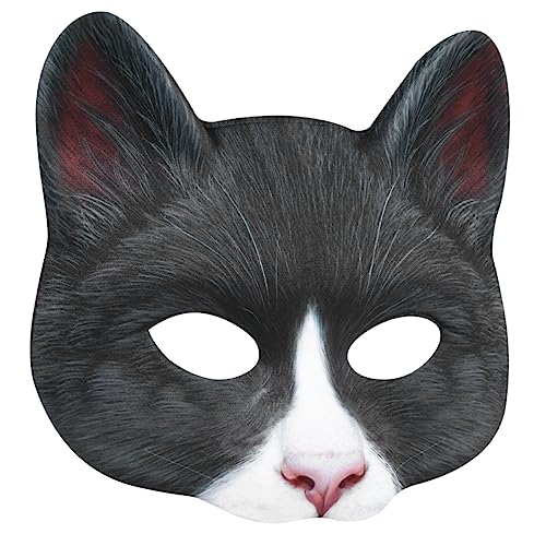 Yardwe 1 Stück Stylische Halloween Katzenmaske Tier Cosplay Maske für Kostüm Party Fotorequisiten für Erwachsene für Maskerade und Karneval von Yardwe