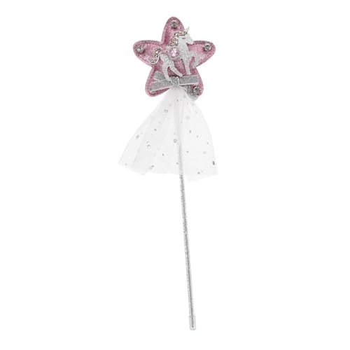 Yardwe 1 Stück Zauberstab Plüsch für Mädchen Fee für Kinderkleidung Kinderspielzeug Geburtstagsgeschenk Kostümzubehör Stoff Rosa von Yardwe