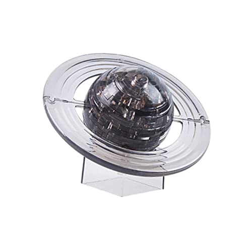 Yardwe 1 lustiges Kinderspielzeug dreidimensionales Puzzle Saturn-Puzzle- interessantes Kinderspielzeug für Kind Plastik Black von Yardwe