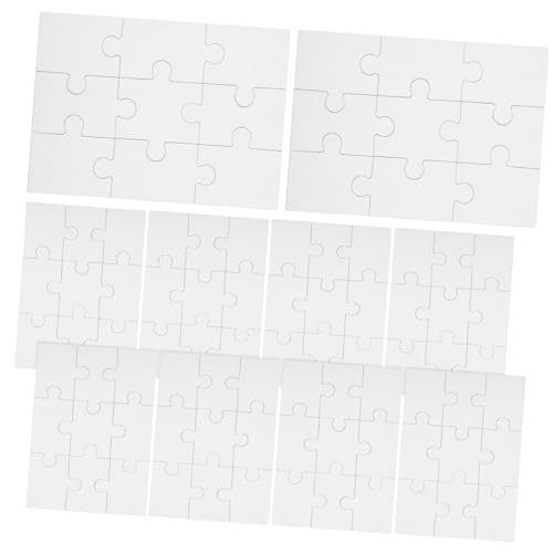 Yardwe 10 Blatt Leeres Puzzle zum Gestalten DIY Graffiti Puzzles für Kreative Bastelprojekte für Familienaktivitäten Leicht und Kompakt Yardwe 10 Blatt Leeres Puzzle zum Gestalten DIY Graffiti Puzzles für Kreative Bastelprojekte für Familienaktivitäten Leicht und Kompakt von Yardwe