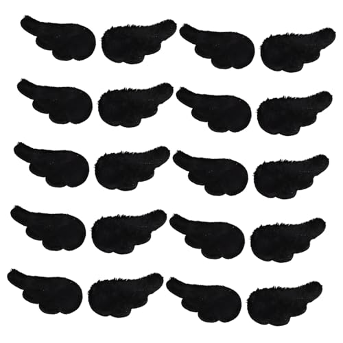 Yardwe 10 Paare Puppe Engel Weihnachtsschmuck Engelsflügel Weiß Engelsflügel Masse Kleine Engelsflügel Zum Basteln Winzige Engelsflügel Kleine Flügel Black Plüsch Yardwe 10 Paare Puppe Engel Weihnachtsschmuck Engelsflügel Weiß Engelsflügel Masse Kleine Engelsflügel Zum Basteln Winzige Engelsflügel Kleine Flügel Black Plüsch von Yardwe