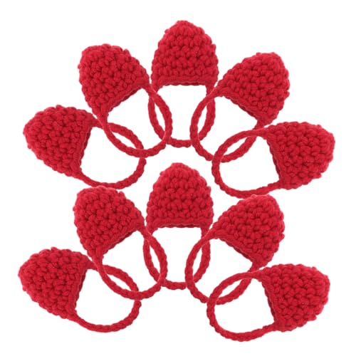 Yardwe 10 Pcs Kleiner Häkelbeutel Für Puppen Mini Häkelbeutel Strickpuppe Girls Gestrickt von Yardwe