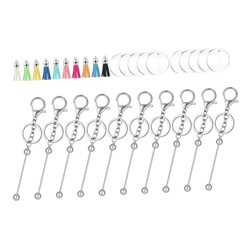 Yardwe 10 Sätze Perlen -Schlüsselbund -Set Sublimations-Schlüsselanhänger Schlüsselringe deko charms anhänger leerer Schlüsselanhänger selber machen tragbarer leerer Schlüsselanhänger Yardwe 10 Sätze Perlen -Schlüsselbund -Set Sublimations-Schlüsselanhänger Schlüsselringe deko charms anhänger leerer Schlüsselanhänger selber machen tragbarer leerer Schlüsselanhänger von Yardwe