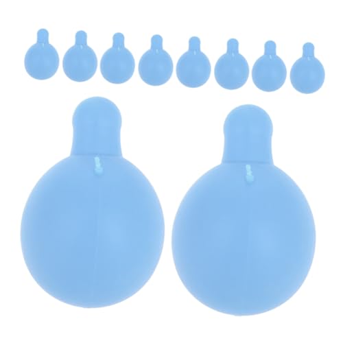 Yardwe 10 Stück Blasenblasende Puppe Plüschspielzeugfüllung Bastelbedarf für Teil drücken Einfügen Blasenspielzeug DIY Rasseleinsatz Puppenbälle häkeln Sky-Blue von Yardwe