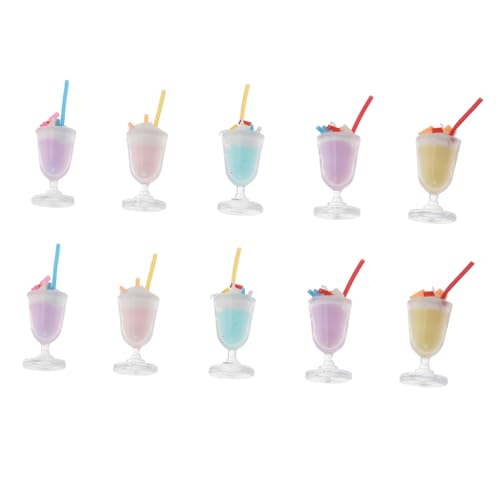 Yardwe 10 Stück Eisbecher-Modell Puppenhaus Kleines Hausdekor Mini-hausschmuck Mini-hausverzierung Eisbecher Mini-Dekoration Zubehör Für Puppenhäuser Kleines Hausgerät Plastik von Yardwe