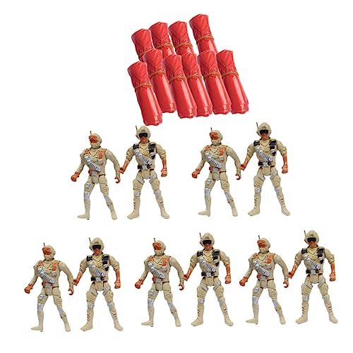 Yardwe 10 Stück Fallschirmspielzeug für Fallschirmspringer für Draußen Fördert Kreativität und Geschicklichkeit Ohne Batterie oder Montage Spaß für Jungen und Mädchen von Yardwe