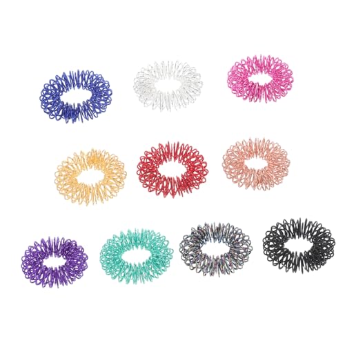 Yardwe 10 Stück Fingermassagegerät Stressspielzeug Zappelspielzeug zappeln matschiges Zappelring für Herren Figuren langsam aufsteigendes Squishy Kawaii Metall Yardwe 10 Stück Fingermassagegerät Stressspielzeug Zappelspielzeug zappeln matschiges Zappelring für Herren Figuren langsam aufsteigendes Squishy Kawaii Metall von Yardwe