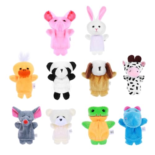 Yardwe 10 Stück Fingerpuppe Kleinkind handpuppen süße ausgestopfte Handpuppe zum Geschichtenerzählen Handpuppen für tierische Handpuppe Plüsch Yardwe 10 Stück Fingerpuppe Kleinkind handpuppen süße ausgestopfte Handpuppe zum Geschichtenerzählen Handpuppen für tierische Handpuppe Plüsch von Yardwe