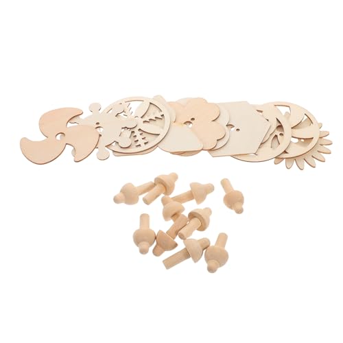 Yardwe 10 Stück Holzkreisel Spielzeuge Kreiselspielzeug Gedrehter Holzkreisel Handgefertigtes Holzgyroskop Handgefertigte Kreisel Unbehandelte Holzkreisel DIY Holzkreisel von Yardwe