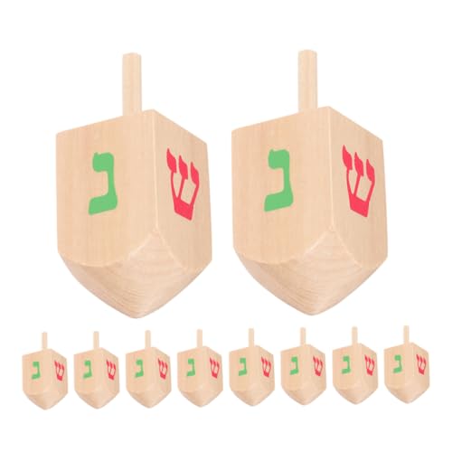 Yardwe 10 Stück Kinderkreisel Babyspielzeug Spielzeugkreisel Dreidels Kreiselspielzeug Chanukka Dekorationen Für Zuhause Kreisel Aus Holz Yardwe 10 Stück Kinderkreisel Babyspielzeug Spielzeugkreisel Dreidels Kreiselspielzeug Chanukka Dekorationen Für Zuhause Kreisel Aus Holz von Yardwe