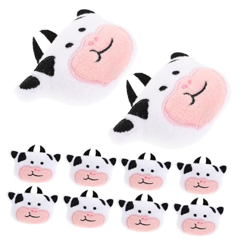 Yardwe 10 Stück Kuhpuppe Plüschgefüllte Tiere Kuh gefüllte Tierplüsch gefüllte Kühe Kuscheltiere für Mädchen plüschige Nutztiere Halloween-Kuh-Plüsch Plüschtiere Baumwolle von Yardwe