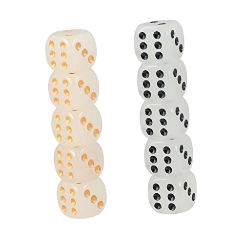 Yardwe 10 Stück Leuchtende Teiliges Glow in The für Partys Brettspiele und Bars Runde Ecken Leicht und Handlich für Spielabende und Ktv Spaß von Yardwe