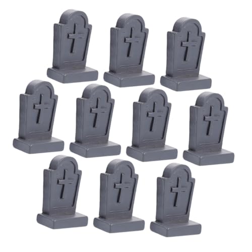 Yardwe 10 Stück Mikro Landschafts Grabsteine Halloween Bastelarbeiten Grabstein Ornamente Grabstein Streich Requisite Gefälschte Grabsteine Halloween Grabsteine Grabstein Form von Yardwe