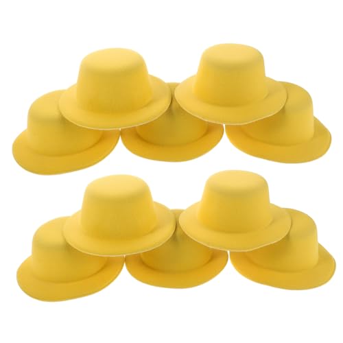 Yardwe 10 Stück Mini Bowler Hüte für Bastelprojekte DIY Mini Hüte für Puppen Haustiere und Partydekorationen Kleine Leuchtend Gelbe Zylinderhüte als Vielseitige Haarschmuck Yardwe 10 Stück Mini Bowler Hüte für Bastelprojekte DIY Mini Hüte für Puppen Haustiere und Partydekorationen Kleine Leuchtend Gelbe Zylinderhüte als Vielseitige Haarschmuck von Yardwe
