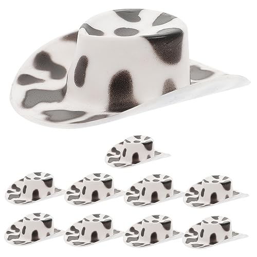 Yardwe 10 Stück Mini Cowboy -hutspielzeug Party Minihüte Basteln Miniaturhut Minihut Zum Basteln Mini-Hut Kleiner Cowgirlhut Kleiner Cowboyhut Mini Cowboyhut Miniaturhüte von Yardwe
