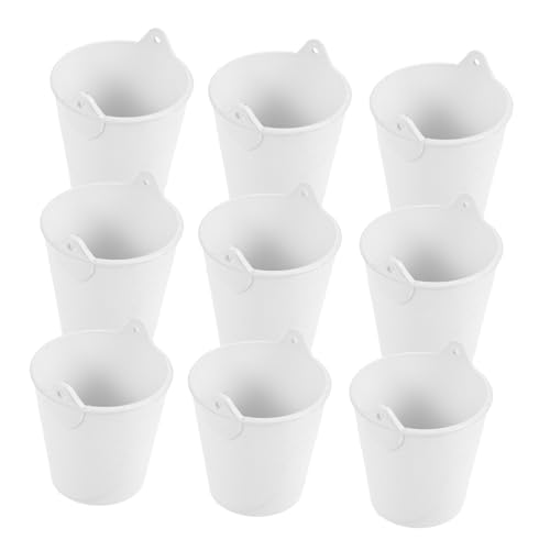 Yardwe 10 Stück Mini Eimer Unfertige DIY Blumentöpfe mit Seitengriffen Bastelmaterial für Kreative Dekoration und Aufbewahrung Höhe für Blumen und Tischdeko Yardwe 10 Stück Mini Eimer Unfertige DIY Blumentöpfe mit Seitengriffen Bastelmaterial für Kreative Dekoration und Aufbewahrung Höhe für Blumen und Tischdeko von Yardwe