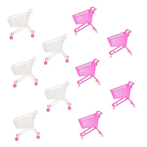 Yardwe 10 Stück Mini-Einkaufswagen Miniatur Mini- einkaufswagen für kinderspielzeug Trolley- Simulation Einkaufswagen Plastik Yardwe 10 Stück Mini-Einkaufswagen Miniatur Mini- einkaufswagen für kinderspielzeug Trolley- Simulation Einkaufswagen Plastik von Yardwe