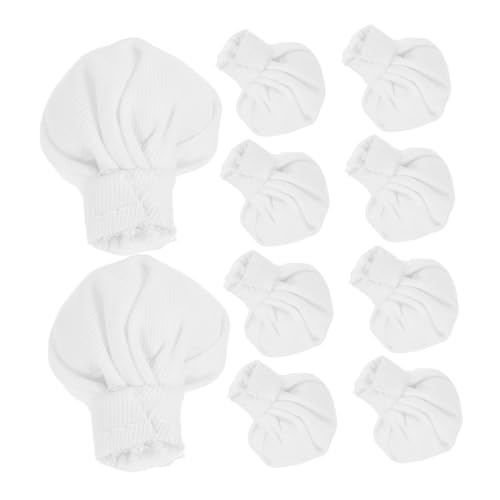 Yardwe 10 Stück Mini -Kochhut kleine Hüte für Puppen Mini-Zylinder für Bastelarbeiten Festivalhut Kleiner Hut Bastelmaterial selber Machen Mini-Hüte Kleiner Zylinder Stoff Weiß von Yardwe
