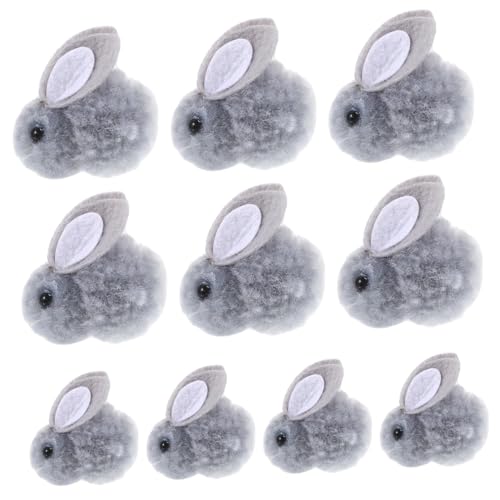 Yardwe 10 Stück Mini Plüschkaninchen Graue Osterhasen für DIY Dekoration Puppenhaus und Headdress Weiches Stofftier für Kreative Bastelprojekte Zufällige Farbe Yardwe 10 Stück Mini Plüschkaninchen Graue Osterhasen für DIY Dekoration Puppenhaus und Headdress Weiches Stofftier für Kreative Bastelprojekte Zufällige Farbe von Yardwe