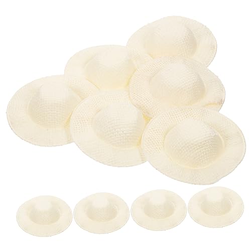 Yardwe 10 Stück Mini Strohhüte für Puppen Teiliges aus Gewebtem Material für DIY Projekte Bastelbedarf und Puppendekoration Natürliche und Rustikale Yardwe 10 Stück Mini Strohhüte für Puppen Teiliges aus Gewebtem Material für DIY Projekte Bastelbedarf und Puppendekoration Natürliche und Rustikale von Yardwe