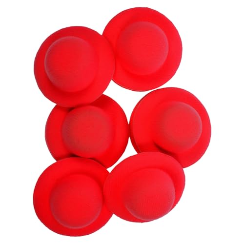 Yardwe 10 Stück Mini-Strohhut gemacht Filz-Fedoras Dekoration Miniatur Minihüte zum Basteln Kind DIY-Hüte basteln Mini-Hut-DIY-Requisite Hutpuppe Mini-Imitationshüte Hut für Puppe Eva rot Yardwe 10 Stück Mini-Strohhut gemacht Filz-Fedoras Dekoration Miniatur Minihüte zum Basteln Kind DIY-Hüte basteln Mini-Hut-DIY-Requisite Hutpuppe Mini-Imitationshüte Hut für Puppe Eva rot von Yardwe