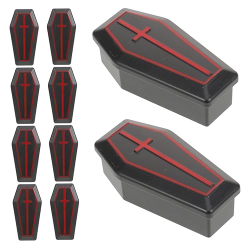 Yardwe 10 Stück Miniatur Halloween Boxen Realistische Dekoration für Gruselige Partys Kleine Coffin Boxen mit Deckel für Halloween Deko und Scherzartikel Yardwe 10 Stück Miniatur Halloween Boxen Realistische Dekoration für Gruselige Partys Kleine Coffin Boxen mit Deckel für Halloween Deko und Scherzartikel von Yardwe