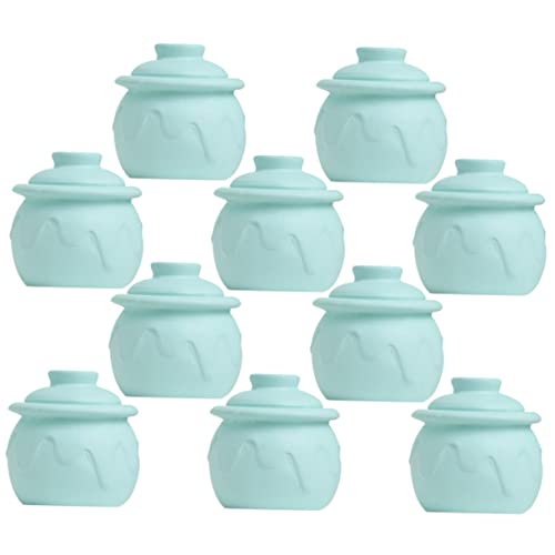 Yardwe 10 Stück Miniatur-gurkenglas Aus Kunstharz Mini-einmachglas Für Die Küche Mini-gurkenglas Mini-einmachglas Basteln Mini House Prop Miniaturgläser Mini-zubehör Sky-Blue von Yardwe