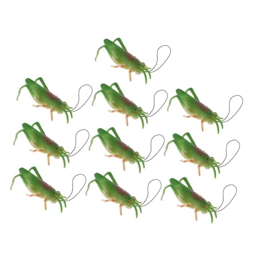 Yardwe 10 Stück Modellkäfer Für Tiermodelle Partygeschenk Heuschrecken Figur Goodie Bag Füller Heuschrecken Anhänger Wissenschaftliche Gefälschte Grün von Yardwe