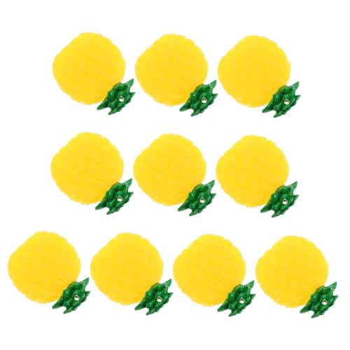 Yardwe 10 Stück Obstmodell Heimdekoration Ananas Künstliches Gemüsedekor Küchenspielzeug Mini Künstlicher Apfel Obstdekoration Obstsimulation Künstliches Obst Zur Anzeige PVC von Yardwe