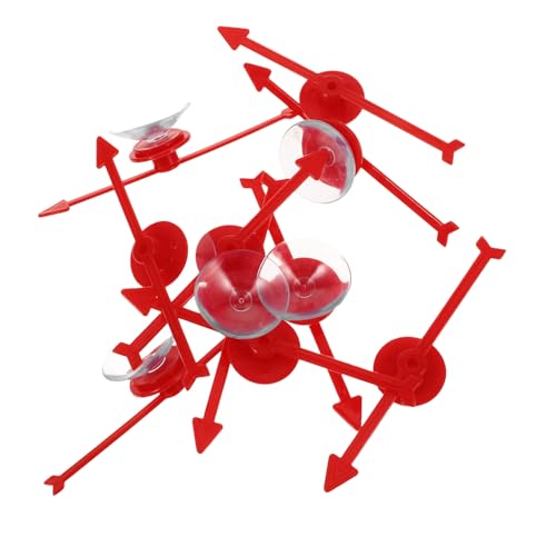 Yardwe 10 Stück Partyspiel Requisiten Spielpfeile Rotierende Pfeile Brettspiele Drehscheibenanzeigen Rotierende Pfeile Spielzeiger Drehscheibe DIY Zubehör Roter von Yardwe