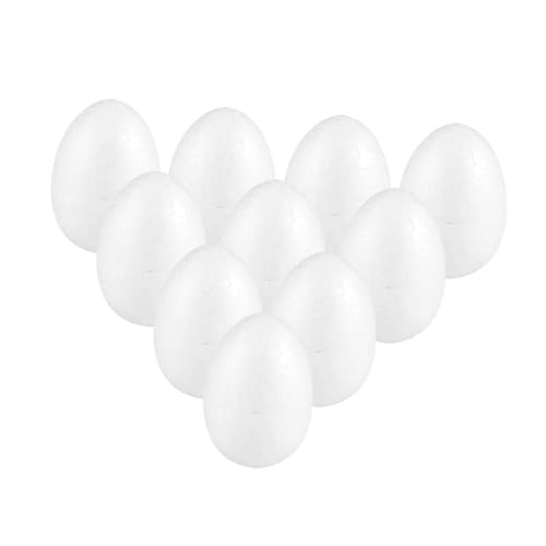 Yardwe 10 Stück Schaum Eier für Ostern DIY Unbemalte Dekorationseier zum Malen und Basteln Kunststoffeier für Kreative Projekte und Familienaktivitäten Yardwe 10 Stück Schaum Eier für Ostern DIY Unbemalte Dekorationseier zum Malen und Basteln Kunststoffeier für Kreative Projekte und Familienaktivitäten von Yardwe
