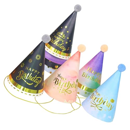 Yardwe 10 Stück Teiliges DIY Geburtstagsmützen mit Bunten Pompons für Jungen und Kreative Papierhüte für Kindergeburtstagsfeiern Babypartys und Kostümpartys Yardwe 10 Stück Teiliges DIY Geburtstagsmützen mit Bunten Pompons für Jungen und Kreative Papierhüte für Kindergeburtstagsfeiern Babypartys und Kostümpartys von Yardwe