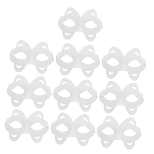 Yardwe 10 Stück Teiliges Diy Pappmaché Masken Unbemalte Umweltfreundliche Papiermasken zum Bemalen für Cosplay Theater Partys und Kreative Tiermasken Gestaltung Yardwe 10 Stück Teiliges Diy Pappmaché Masken Unbemalte Umweltfreundliche Papiermasken zum Bemalen für Cosplay Theater Partys und Kreative Tiermasken Gestaltung von Yardwe
