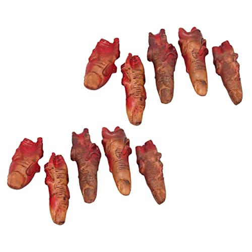 Yardwe 10 Stück Teiliges Gefälschte Abgetrennte Finger für Halloween Dekoration Realistische Gruselige Requisiten für Partys und Theater Tiefrotes Design Sicher im Gebrauch Yardwe 10 Stück Teiliges Gefälschte Abgetrennte Finger für Halloween Dekoration Realistische Gruselige Requisiten für Partys und Theater Tiefrotes Design Sicher im Gebrauch von Yardwe