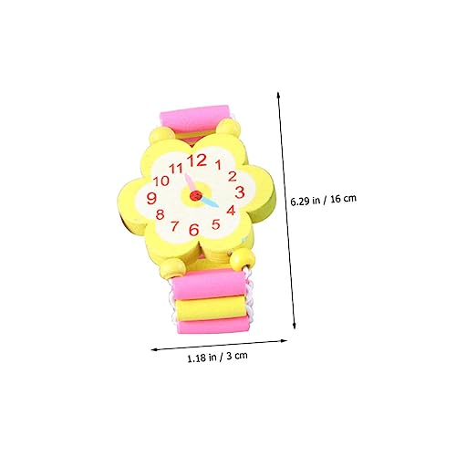 Yardwe 10 Stück Teiliges Holzspielzeug Armbanduhren mit Elastischem Band Umweltfreundlich Farbenfrohes Lernspielzeug für Jungen und Mädchen Fördert Kreativität und Motorische Fähigkeiten Yardwe 10 Stück Teiliges Holzspielzeug Armbanduhren mit Elastischem Band Umweltfreundlich Farbenfrohes Lernspielzeug für Jungen und Mädchen Fördert Kreativität und Motorische Fähigkeiten von Yardwe