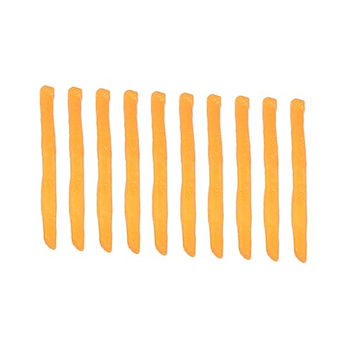 Yardwe 10 Stück Teiliges Künstliche Pommes Frites Deko Modell für Restaurant und Fotografie Lebensnahe Simulation für Ausstellungszwecke und Partydekoration von Yardwe