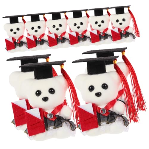 Yardwe 10 Stück Teiliges Plüschbär Abschlussgeschenk Kuscheltier Cartoon Bär Dekorativ für Abschlussfeier und Weiches Stoffmaterial Verarbeitet als und Partydekoration Yardwe 10 Stück Teiliges Plüschbär Abschlussgeschenk Kuscheltier Cartoon Bär Dekorativ für Abschlussfeier und Weiches Stoffmaterial Verarbeitet als und Partydekoration von Yardwe