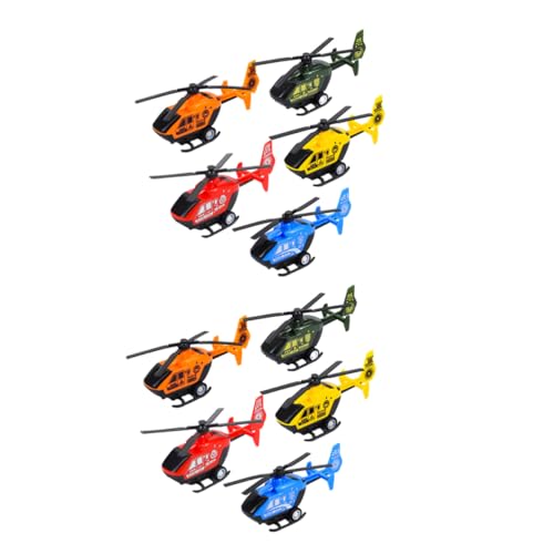 Yardwe 10 Stück Teiliges Rückzieh Hubschrauber aus Flugzeuge für Outdoor Aktivitäten Fördert Koordination und Geschicklichkeit Zufällige Farbe von Yardwe