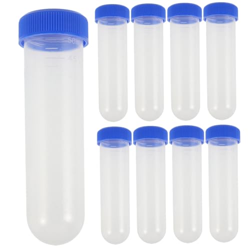 Yardwe 10 Stück Teiliges Set Testrohre Transparente Kunststoffprobenbehälter mit Deckel für Schulprojekte und DIY Aktivitäten für Experimente und Farbmixing für Grundschüler Yardwe 10 Stück Teiliges Set Testrohre Transparente Kunststoffprobenbehälter mit Deckel für Schulprojekte und DIY Aktivitäten für Experimente und Farbmixing für Grundschüler von Yardwe