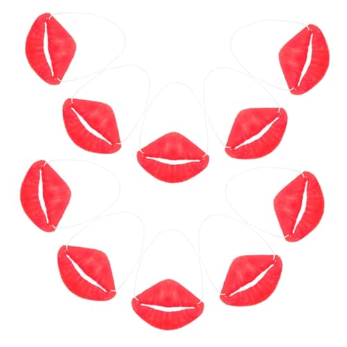 Yardwe 10 Stück Tricky Toys Halloween Lippendekorationen Cosplay Lippen Requisiten Halloween Party Requisiten Halloween Party Lippen Lustiger Lippenmund Cosplay Mund Requisiten von Yardwe