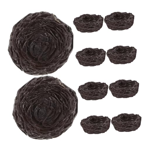 Yardwe 10 Stück Vogelnest-Ornamente Deko Nein Künstliche Vogelnester Mini-Eier Minivögel Zum Basteln Künstliche Notgroschen Vogelnest Zum Basteln Osterschmuck Ostereier Dark Brown Harz Yardwe 10 Stück Vogelnest-Ornamente Deko Nein Künstliche Vogelnester Mini-Eier Minivögel Zum Basteln Künstliche Notgroschen Vogelnest Zum Basteln Osterschmuck Ostereier Dark Brown Harz von Yardwe
